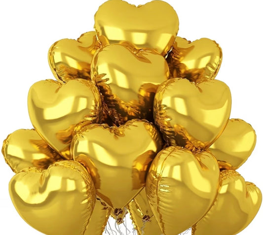 Globos de corazones con helio