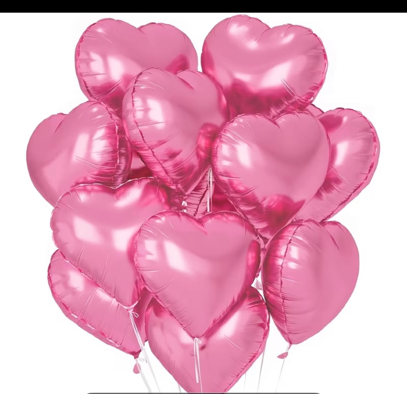 Globos de corazones con helio