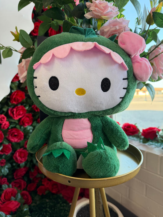 Peluche de hello kitty dinosaurio