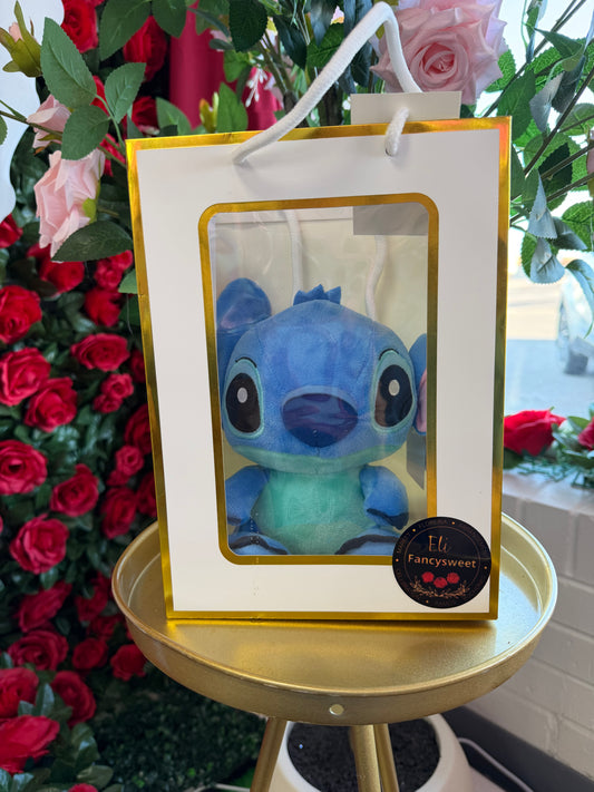 Peluche de stitch color azul de 25 centímetros